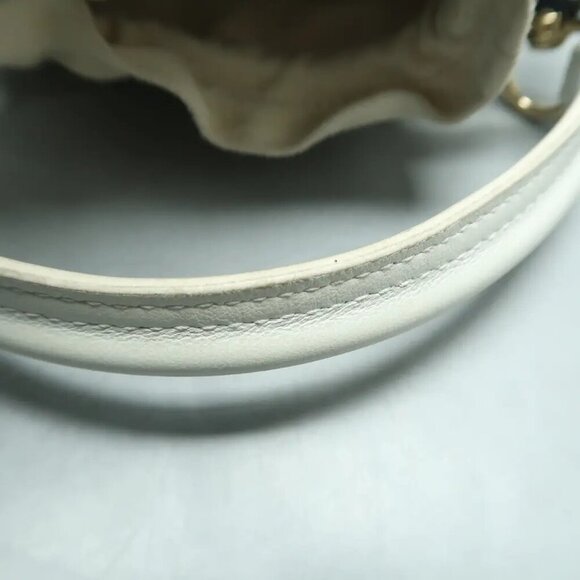 DIOR Dior Vibe Bucket White Leather Satchel 986-122224 - Picture 6 of 10